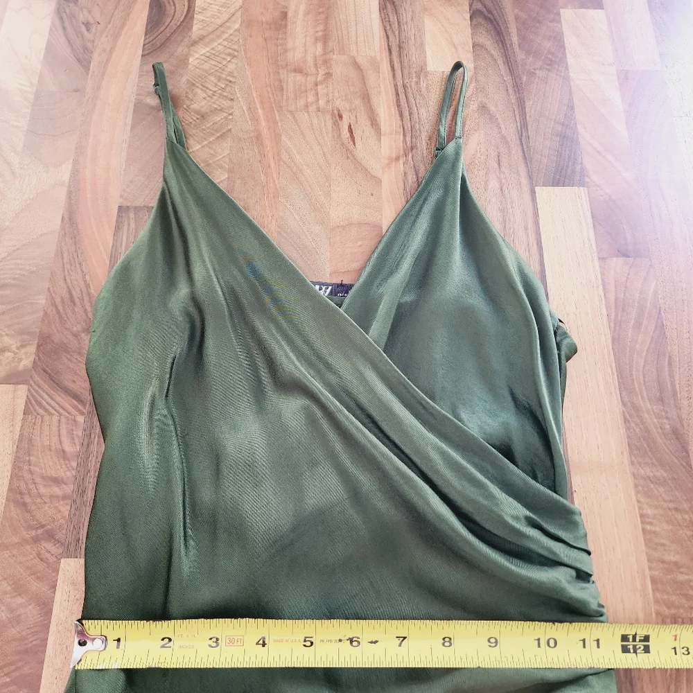 Zara Dark Green Midi Dress - Picture 11 of 14